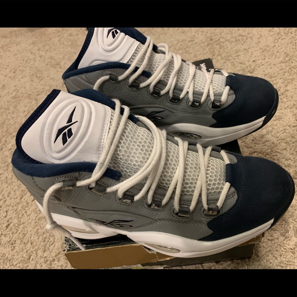 Reebok Question WITH BOX Gray/Navy/White